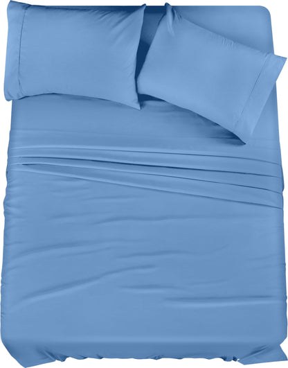 Utopia Queen Sheet Set - 4-Piece Brushed Microfiber Bedding for Airbnb & Vacation Rentals